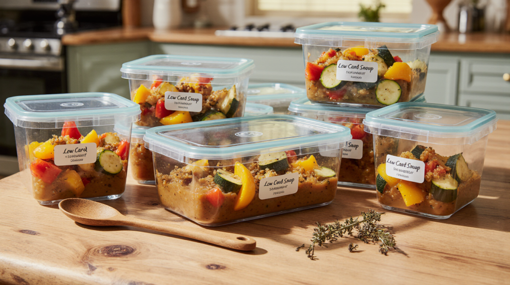 proper storage containers for low carb soups