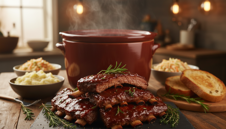 beef ribs in crock pot