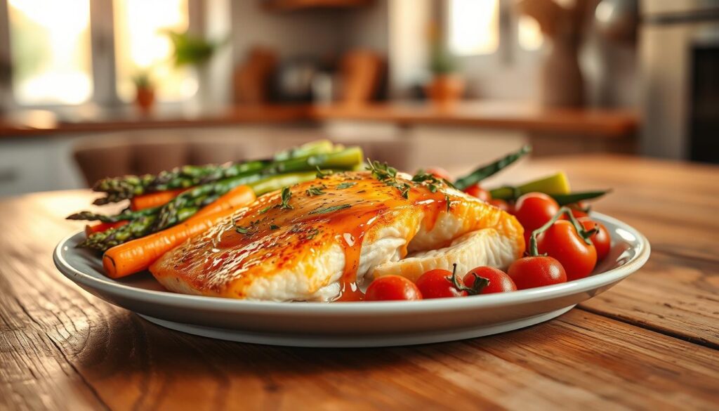 best salmon baking time plated with roasted vegetables best salmon baking time plated with roasted vegetables