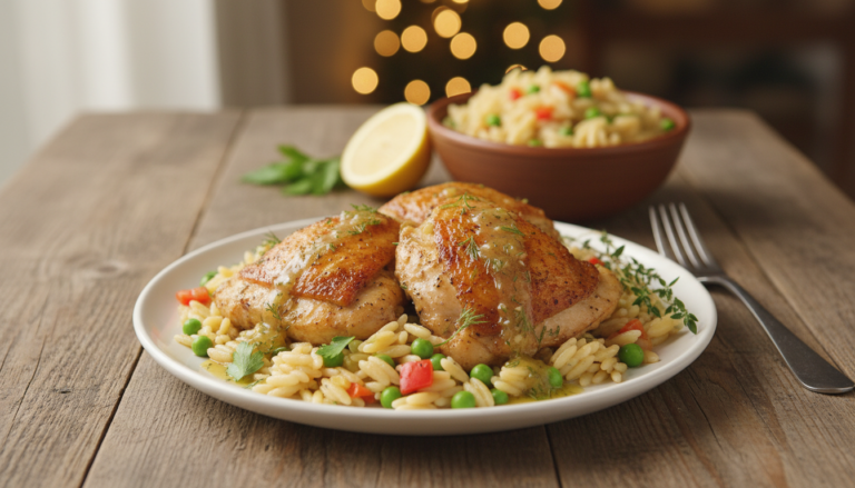 chicken and orzo