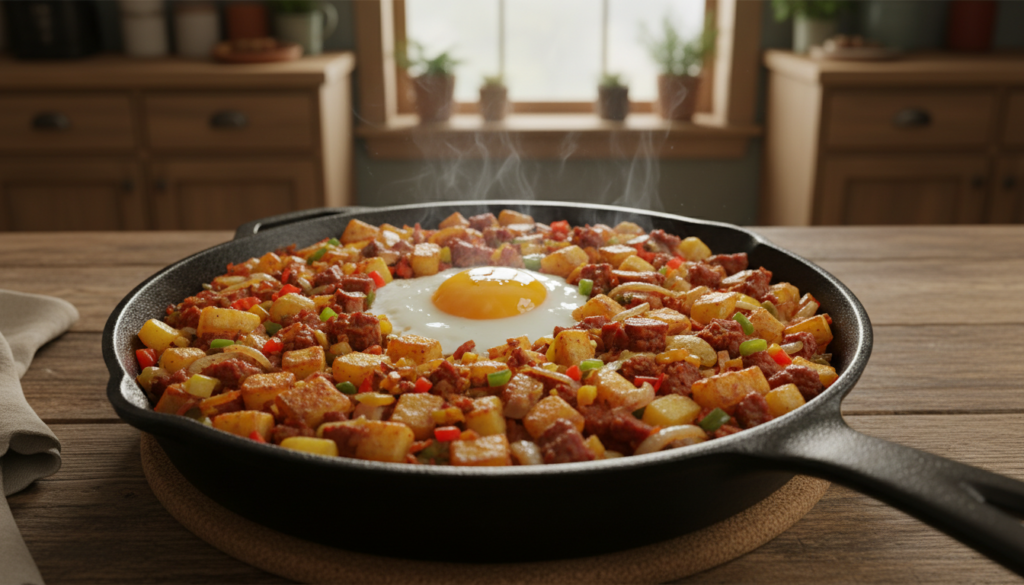 cornbeef hash breakfast skillet cornbeef hash breakfast skillet