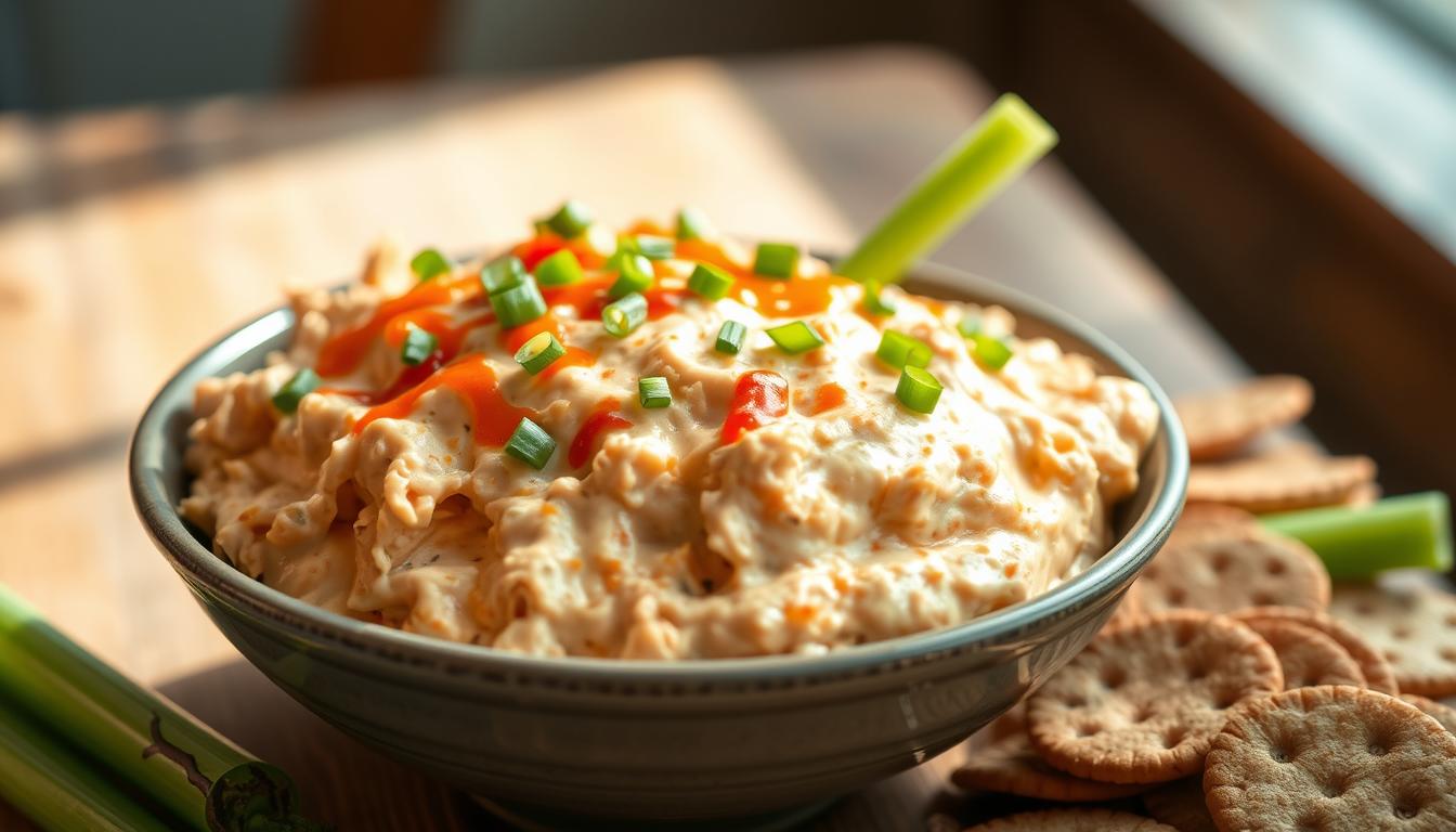 healthy buffalo chicken dip