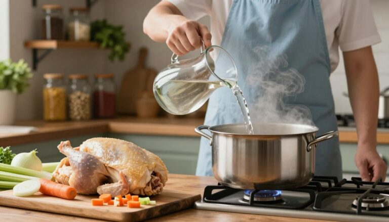 how to make chicken broth with chicken