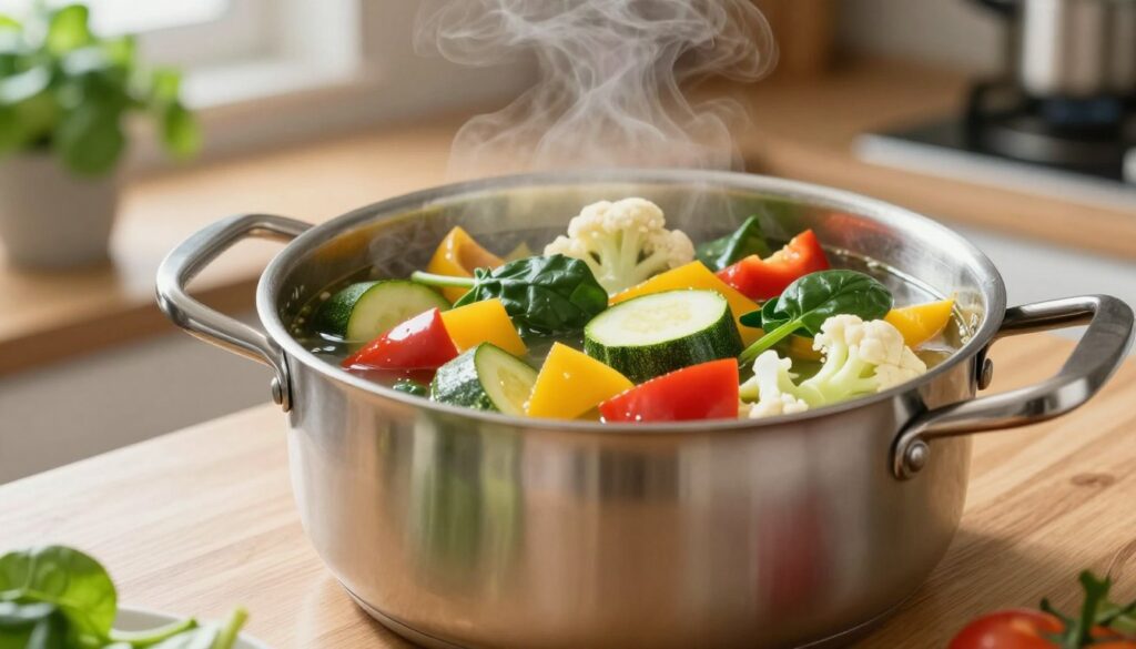 keto-friendly soup vegetables in a pot keto-friendly soup vegetables in a pot