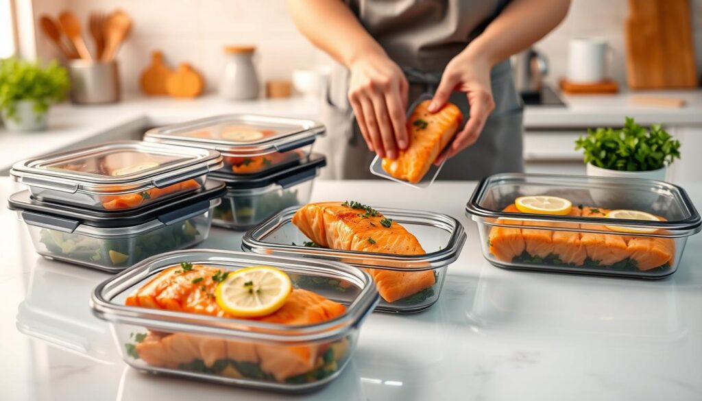 storing roasted salmon in airtight containers storing roasted salmon in airtight containers