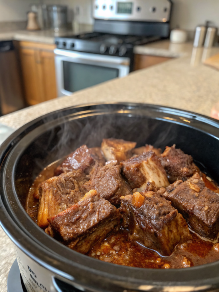 beef ribs in crock pot