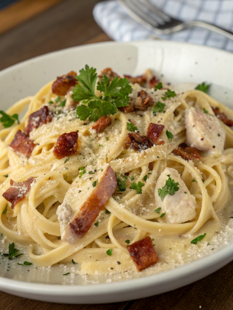 chicken pasta carbonara