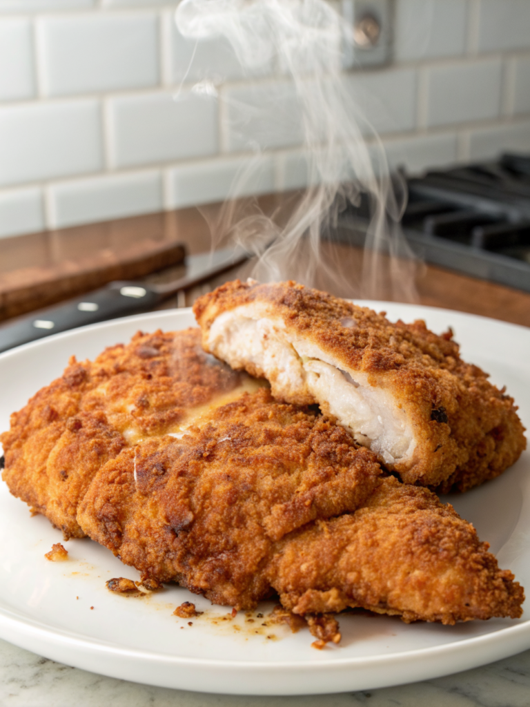 fried boneless skinless chicken breast