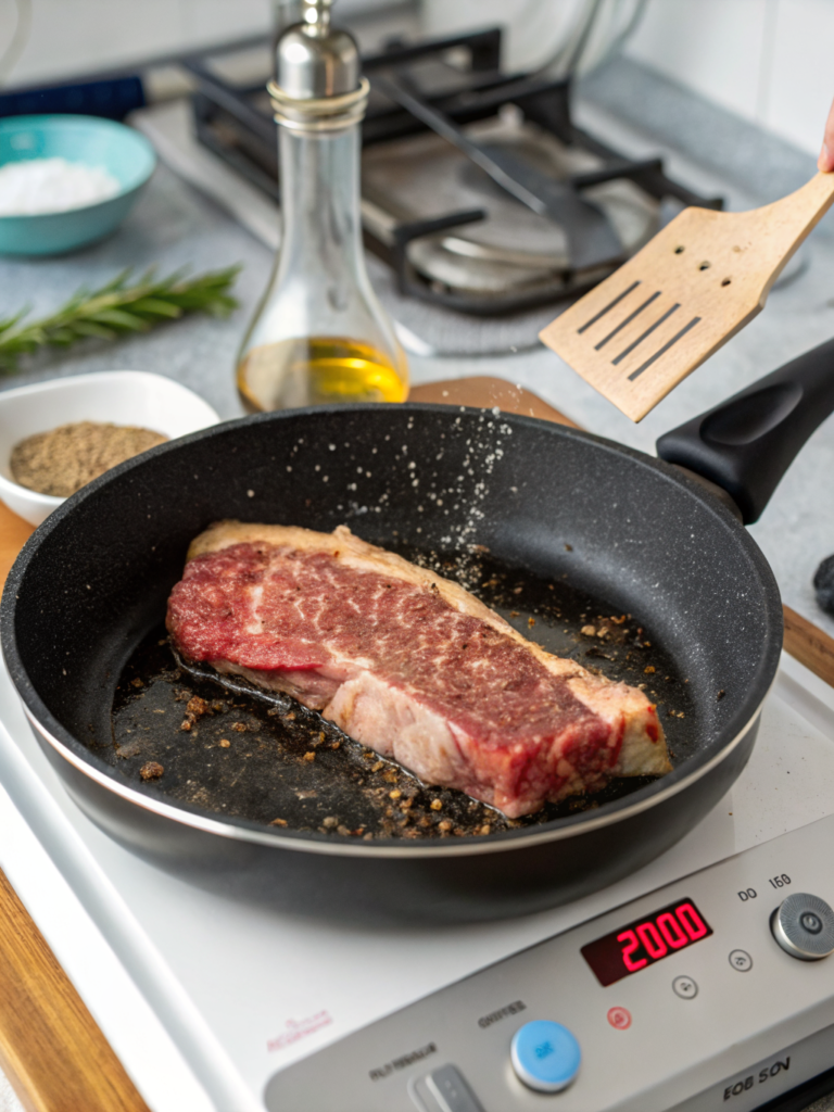 how to cook strip steak on stove
