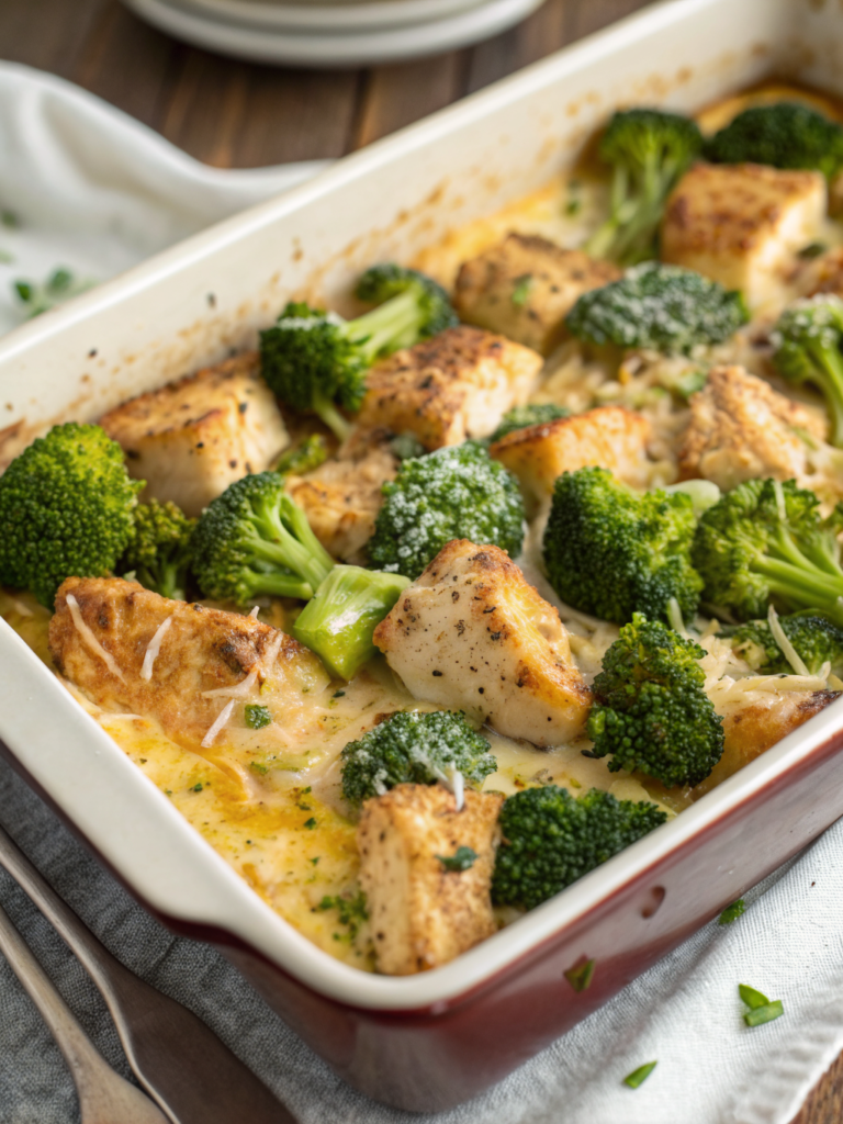 keto chicken broccoli casserole