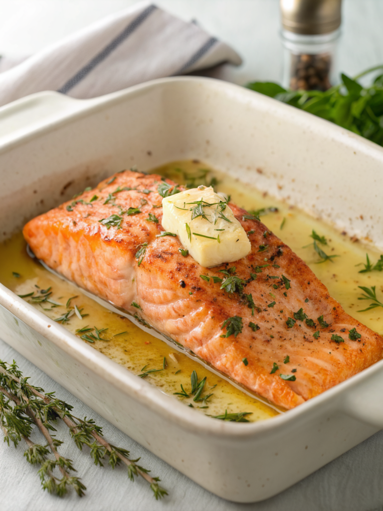 salmon fillet in oven