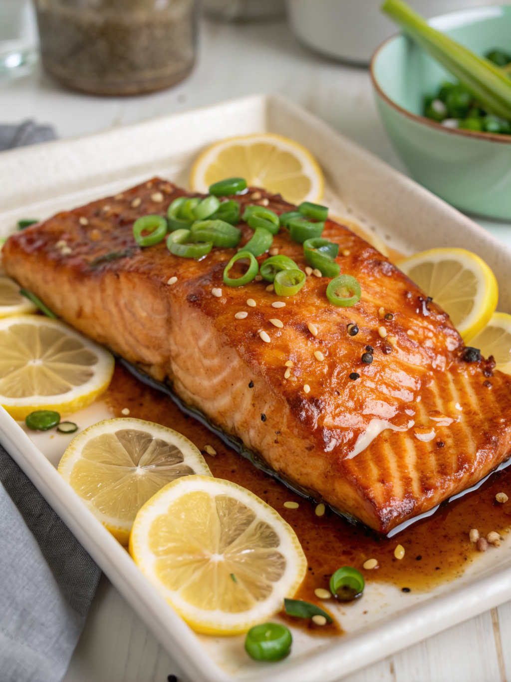teriyaki glazed salmon