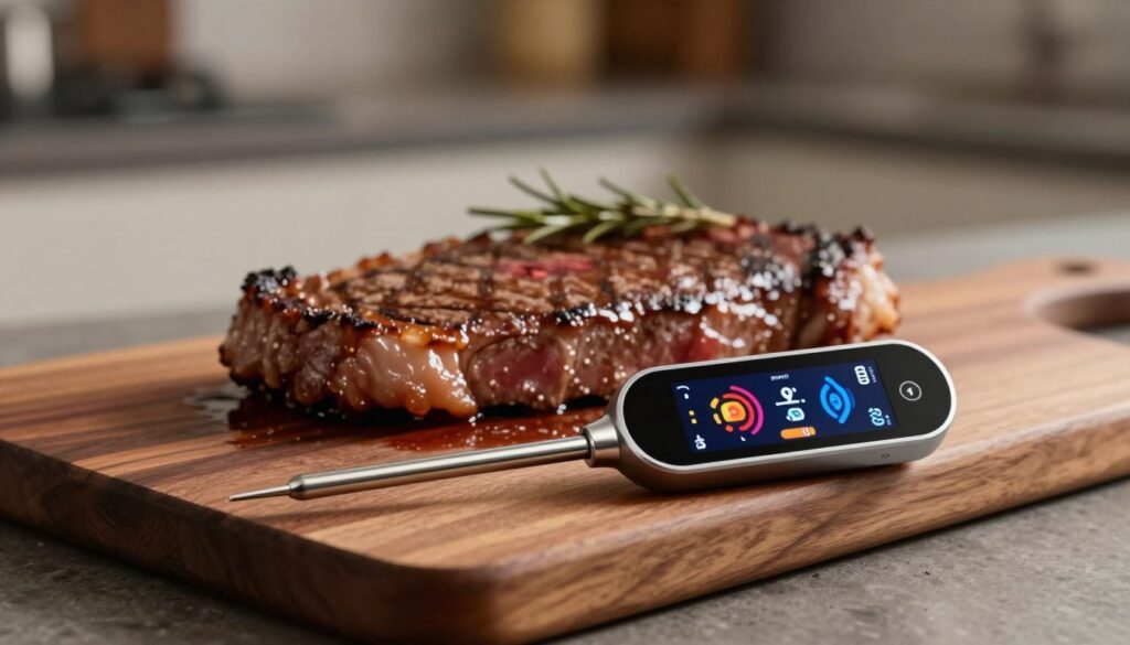 wireless meat thermometer with bluetooth connection