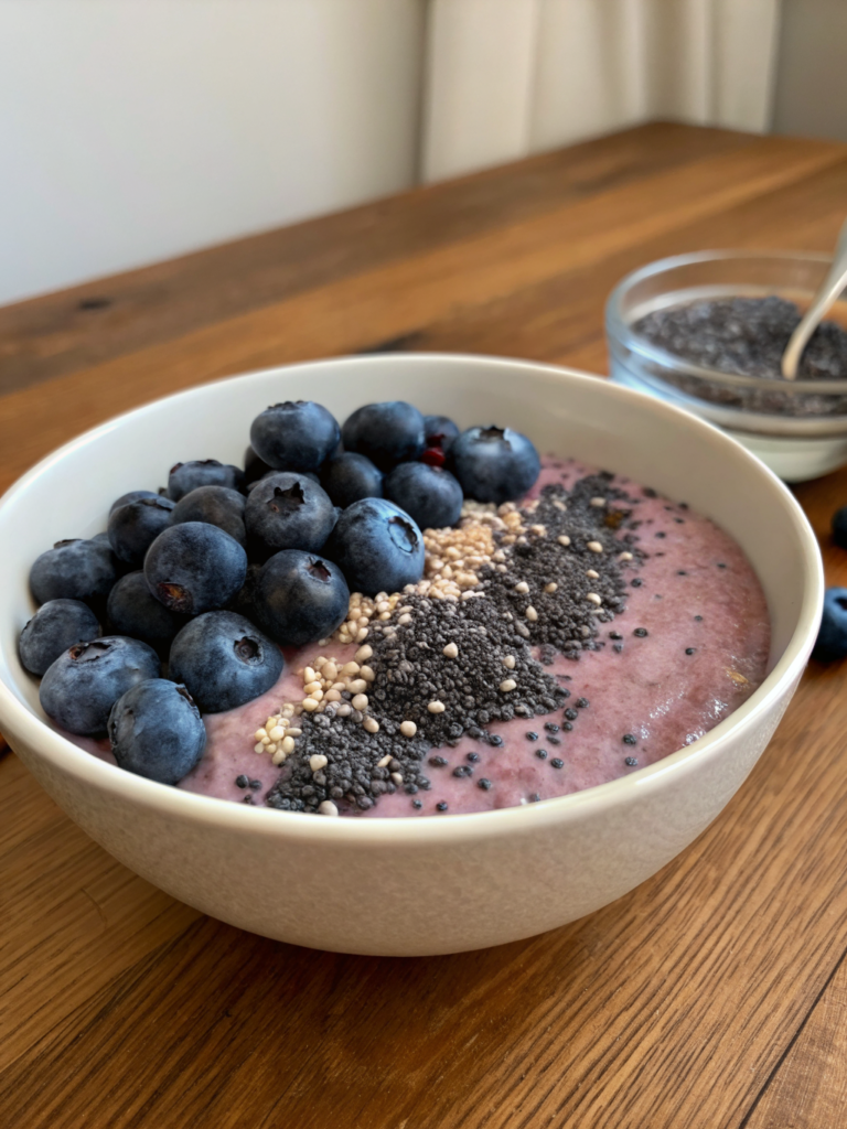 Blueberry chia pudding