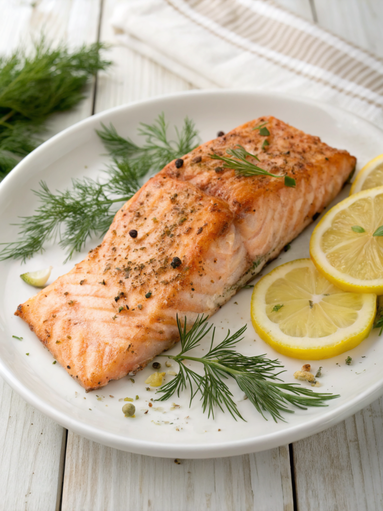 cooked salmon temp