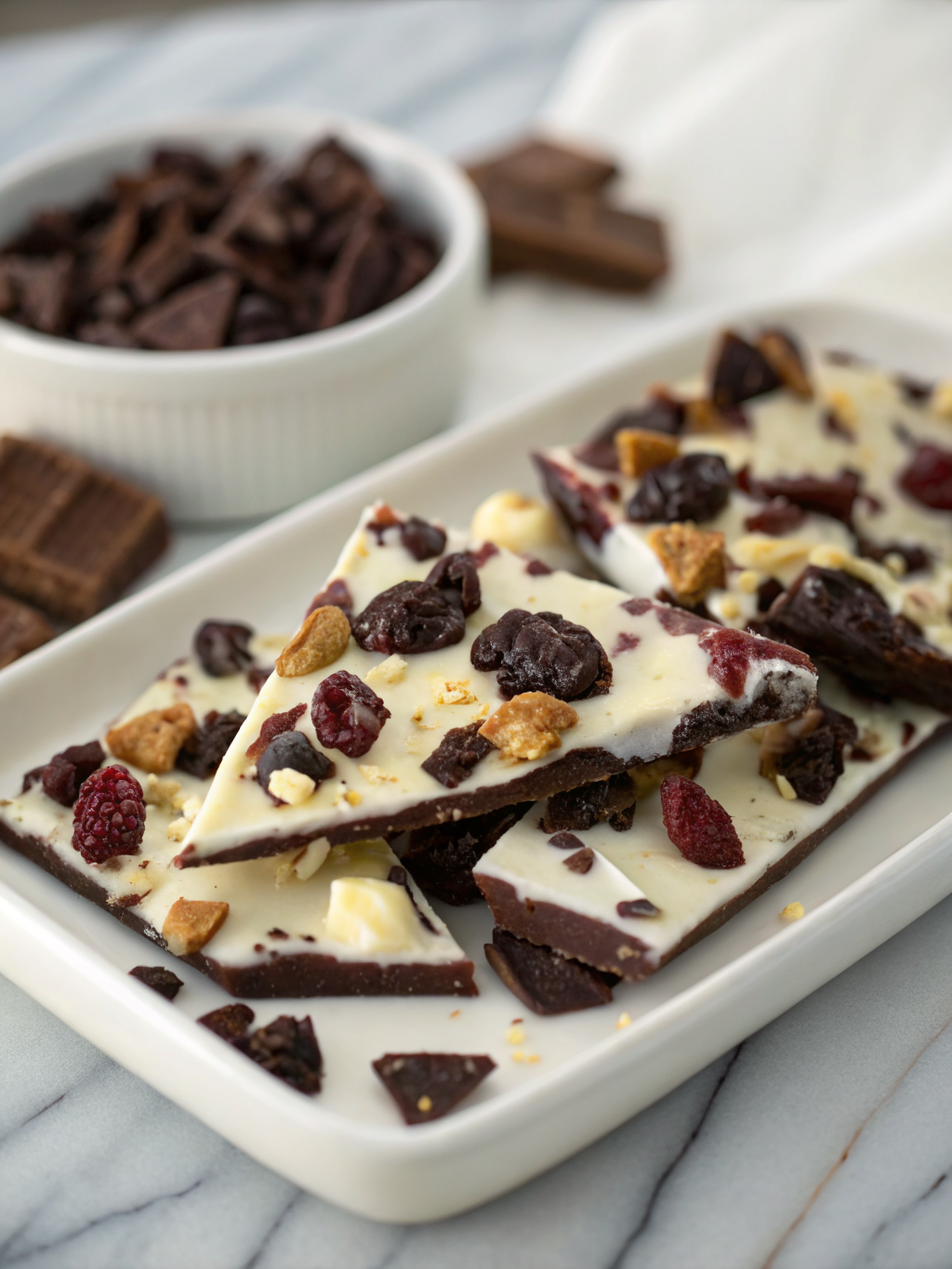 greek yogurt chocolate bark