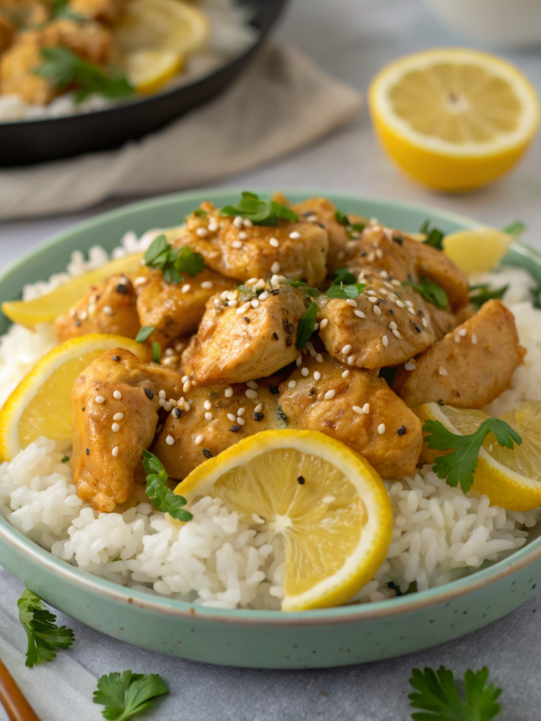 lemon chicken rice