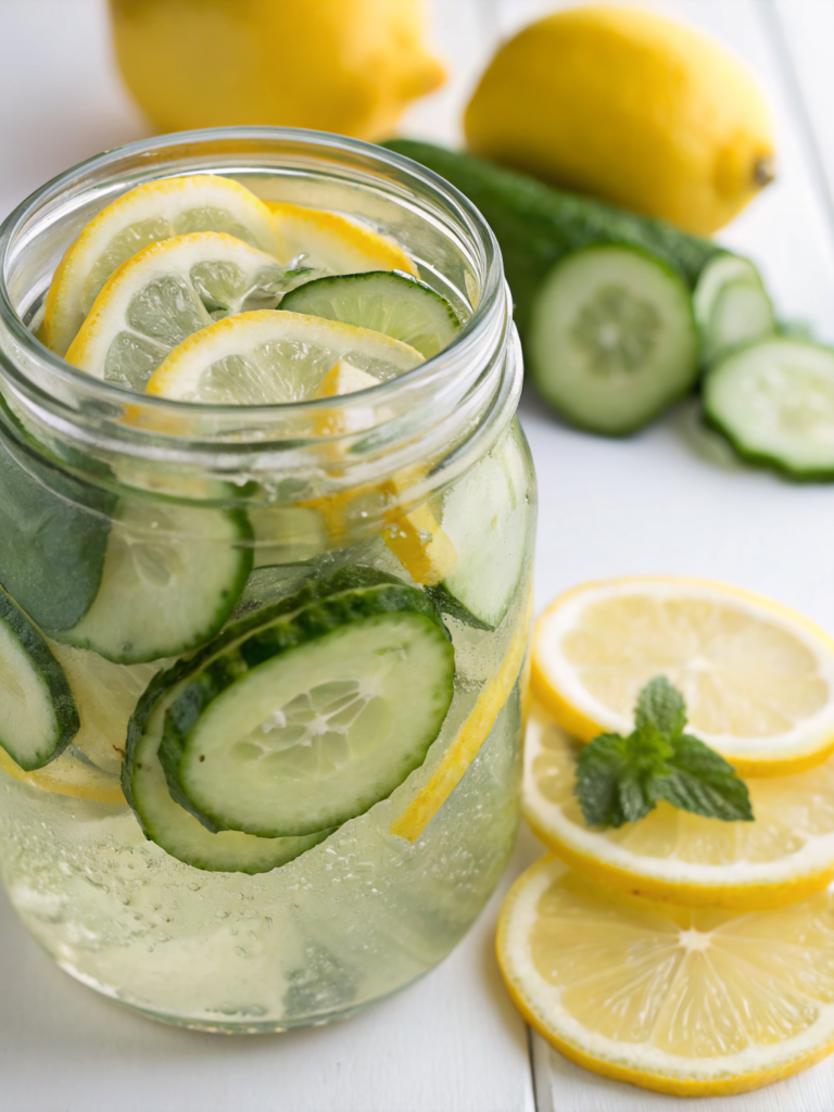 lemon cucumber detox water