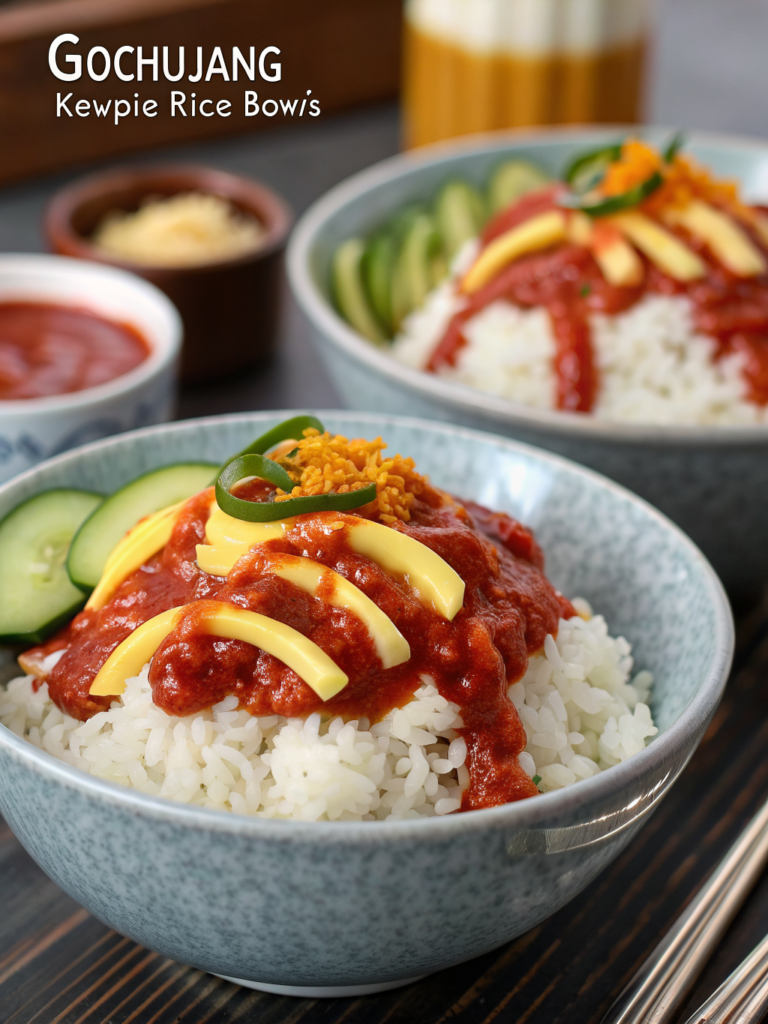 Gochujang Kewpie Rice Bowls