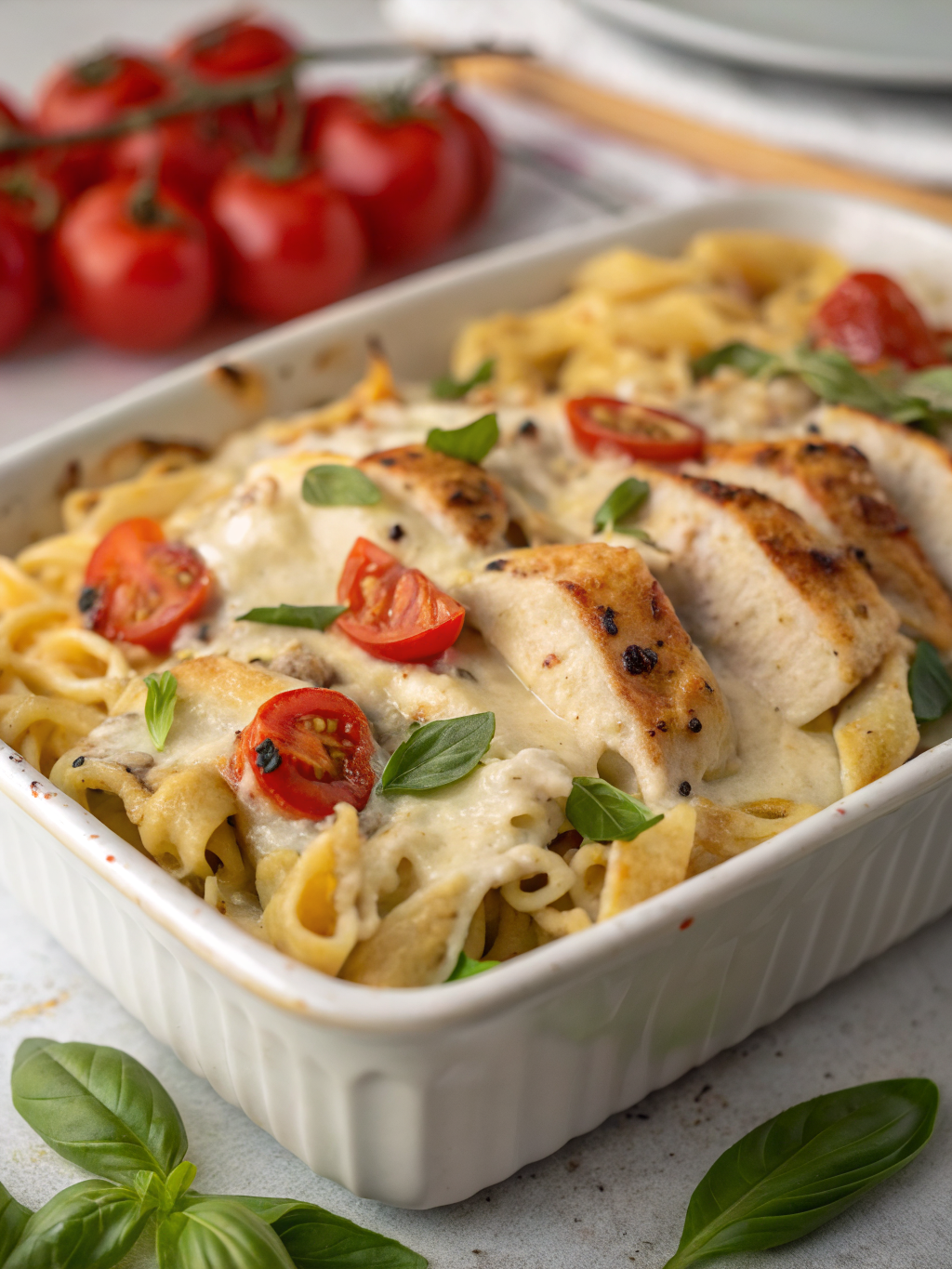 Greek Yogurt Marry Me Chicken Pasta Bake