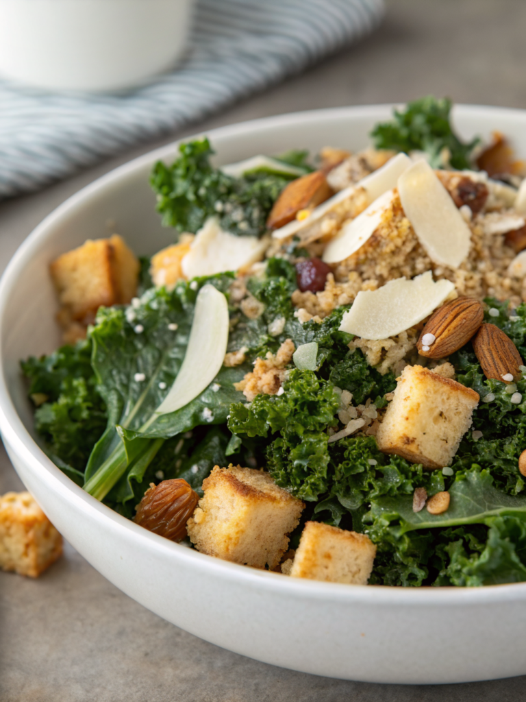 Kale Quinoa Caesar Salad