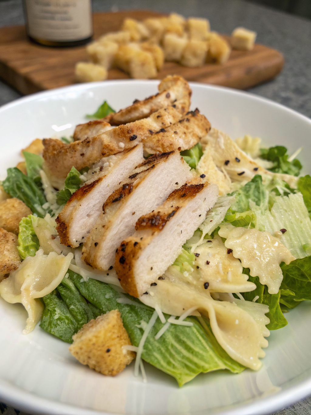 Protein Pasta Caesar Salad