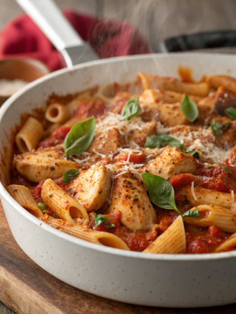 Spicy Marry Me Chicken Pasta Bake