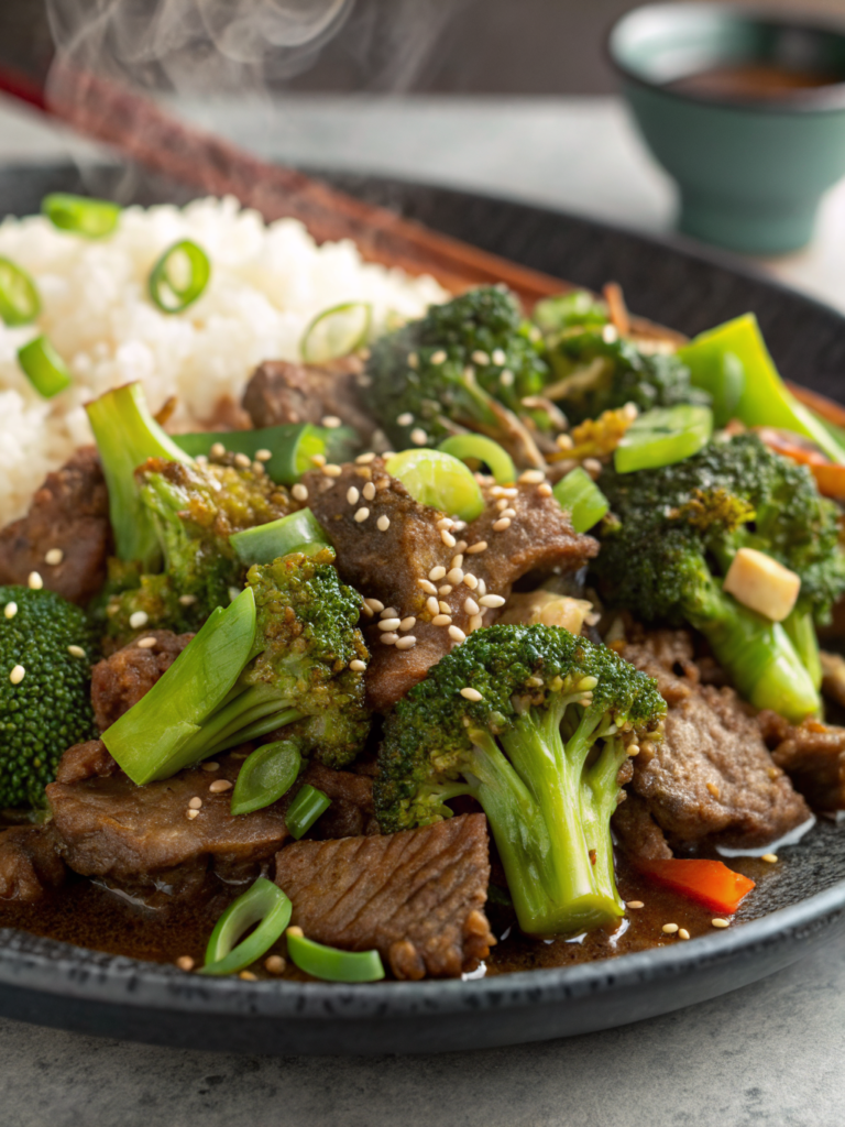 beef and broccoli stir fry