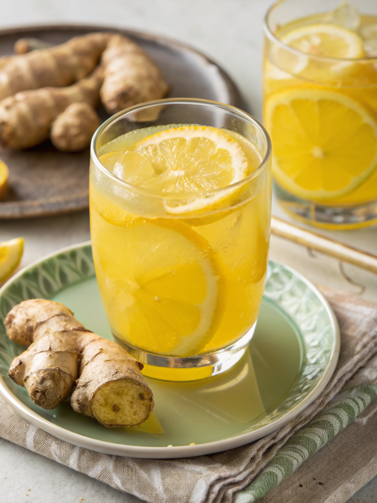 ginger lemon flat belly drink