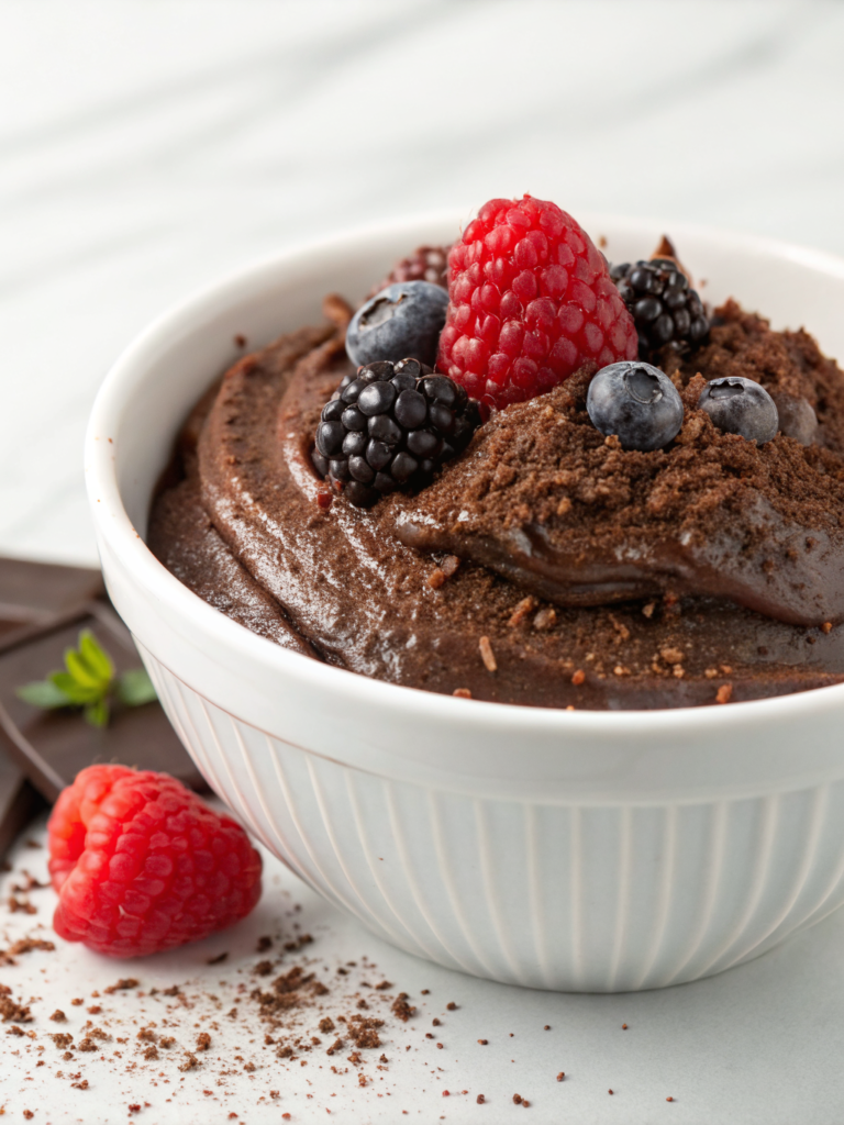keto chocolate avocado mousse