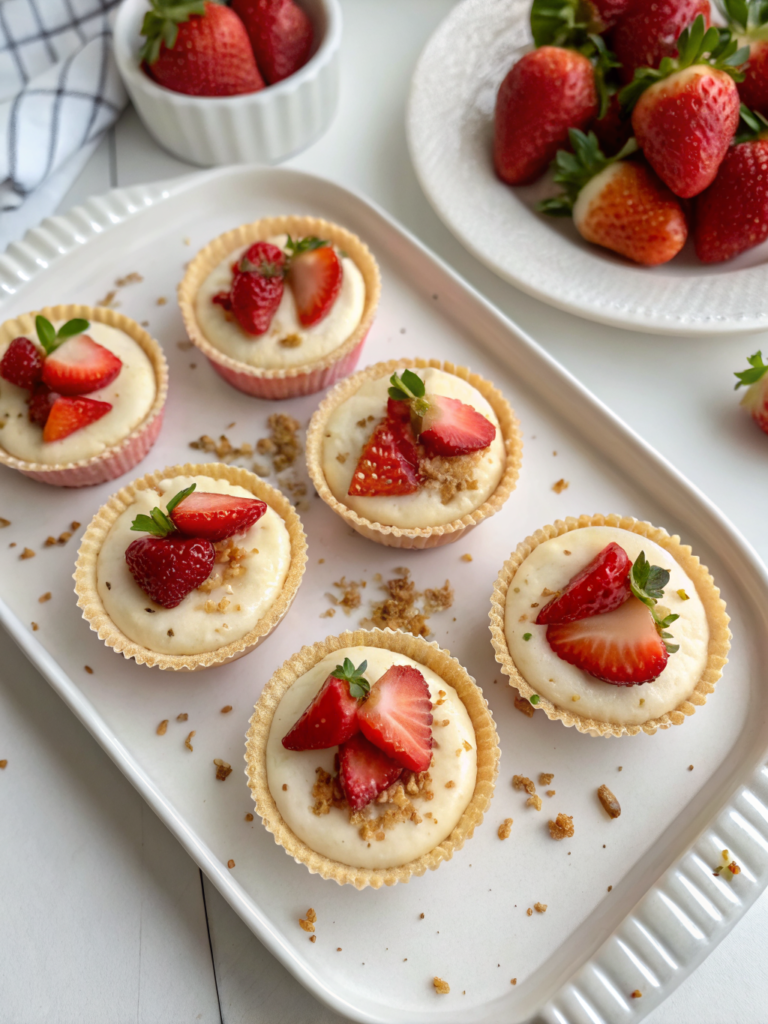 keto strawberry cheesecake cups