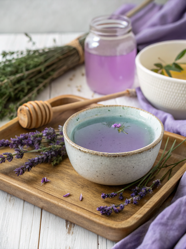 lavender honey relaxing drink
