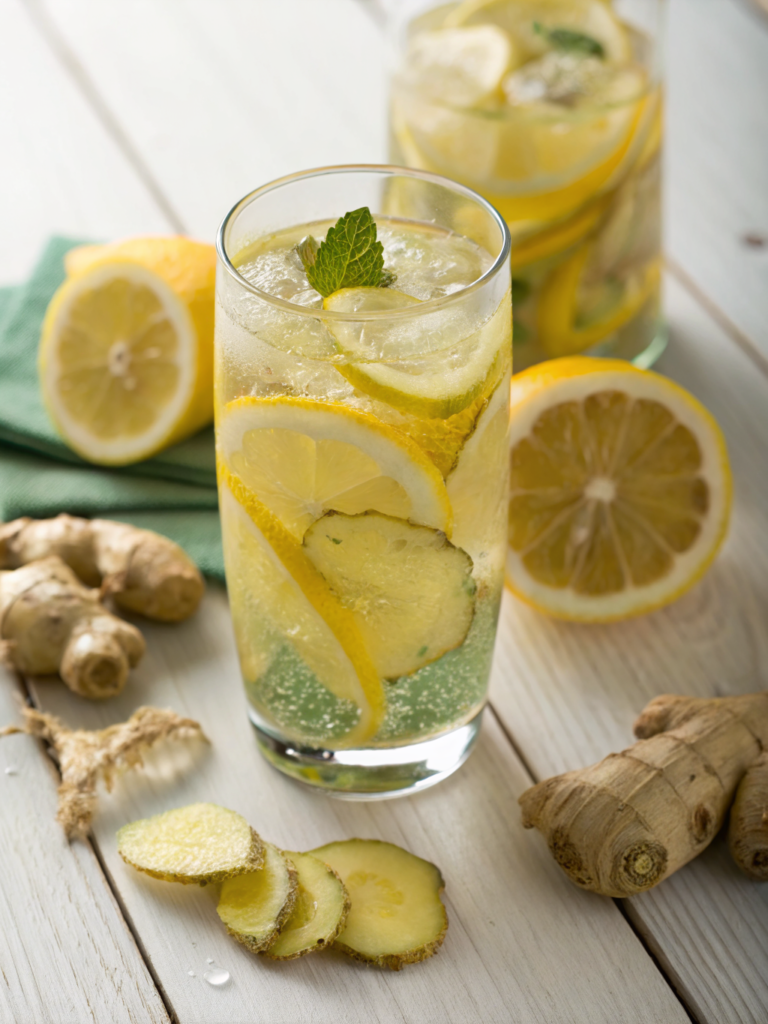lemon ginger detox drink