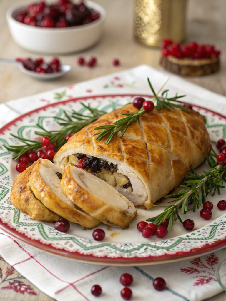 Christmas chicken Wellington