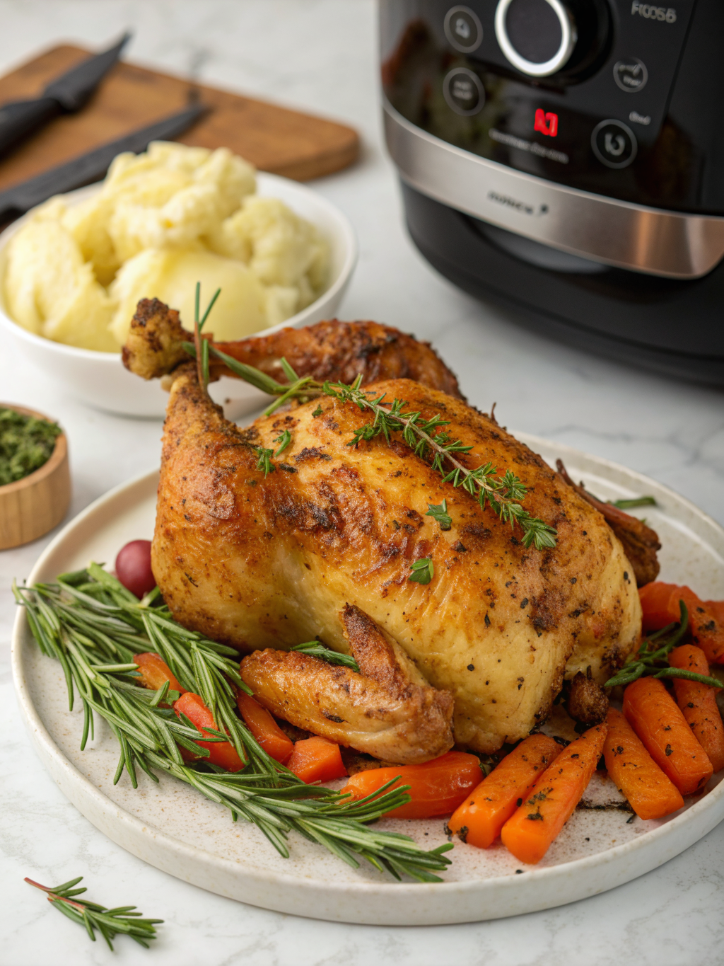 air fryer Christmas chicken