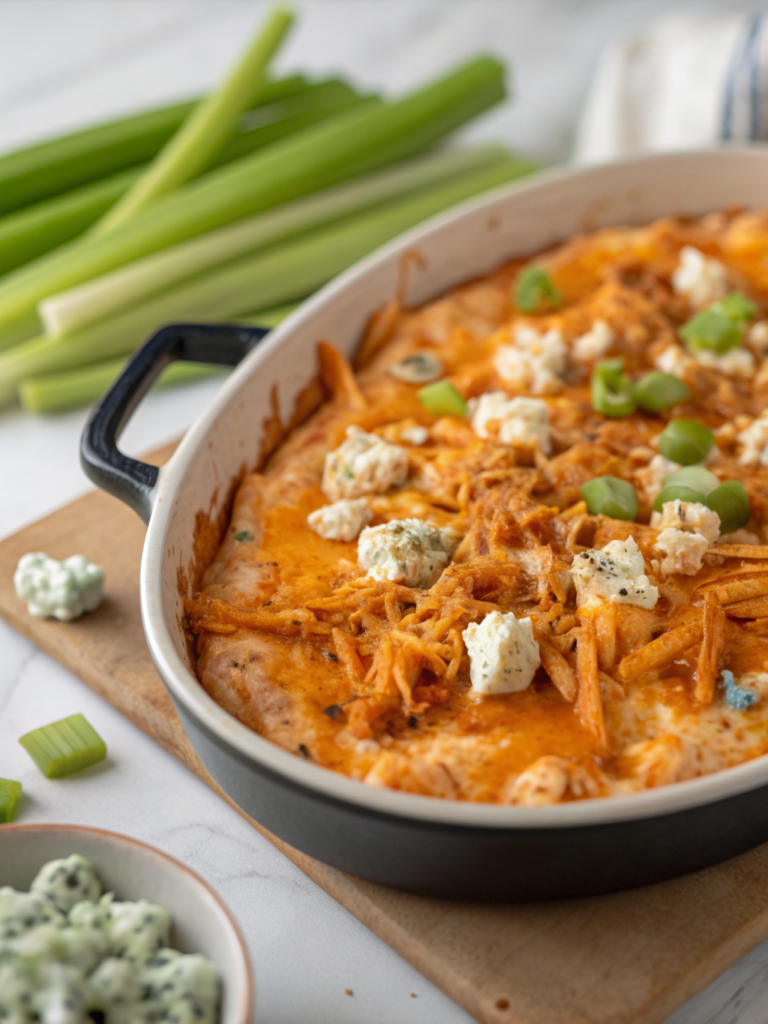 high protein buffalo chicken dip