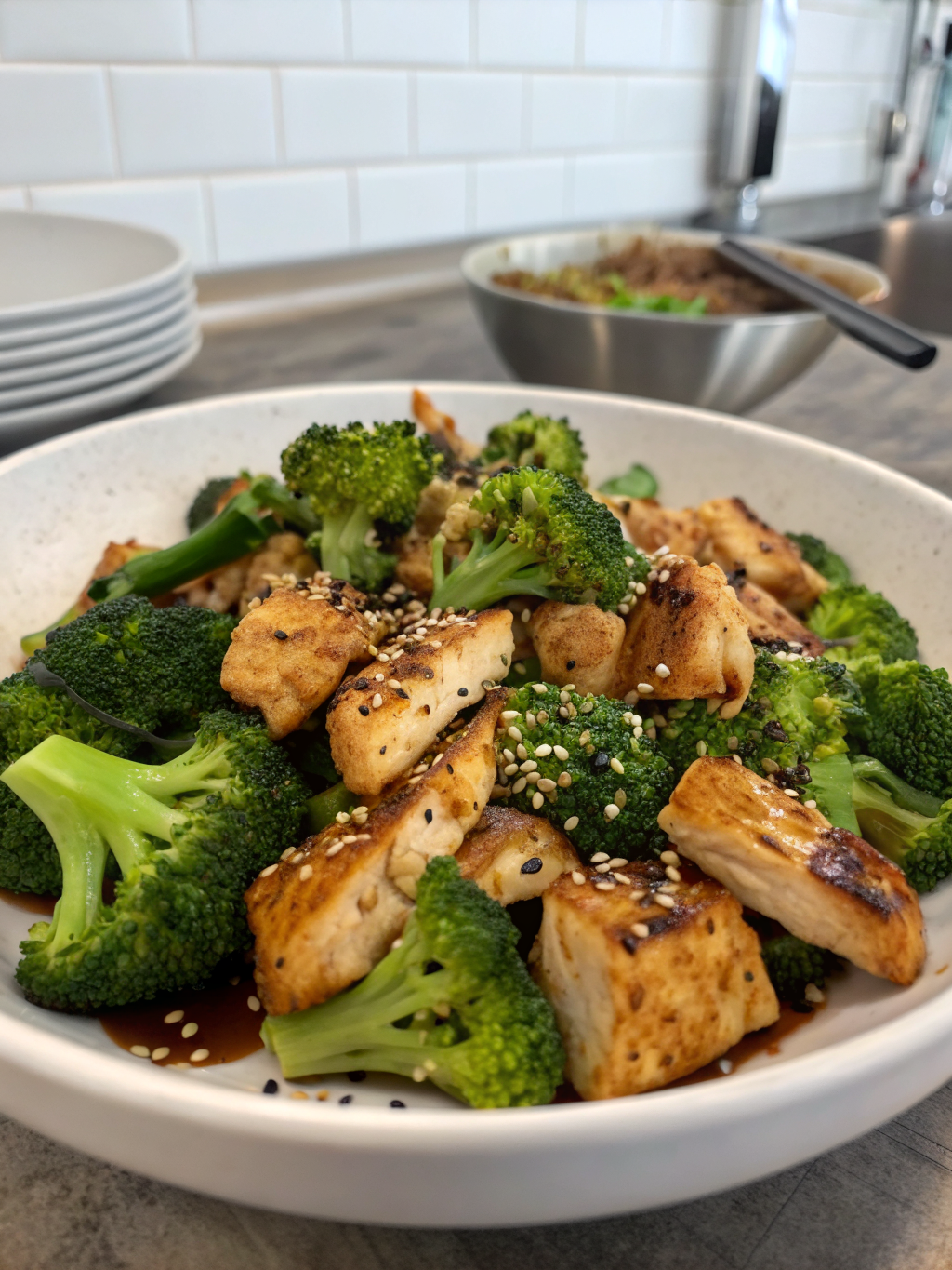 high protein chicken and broccoli