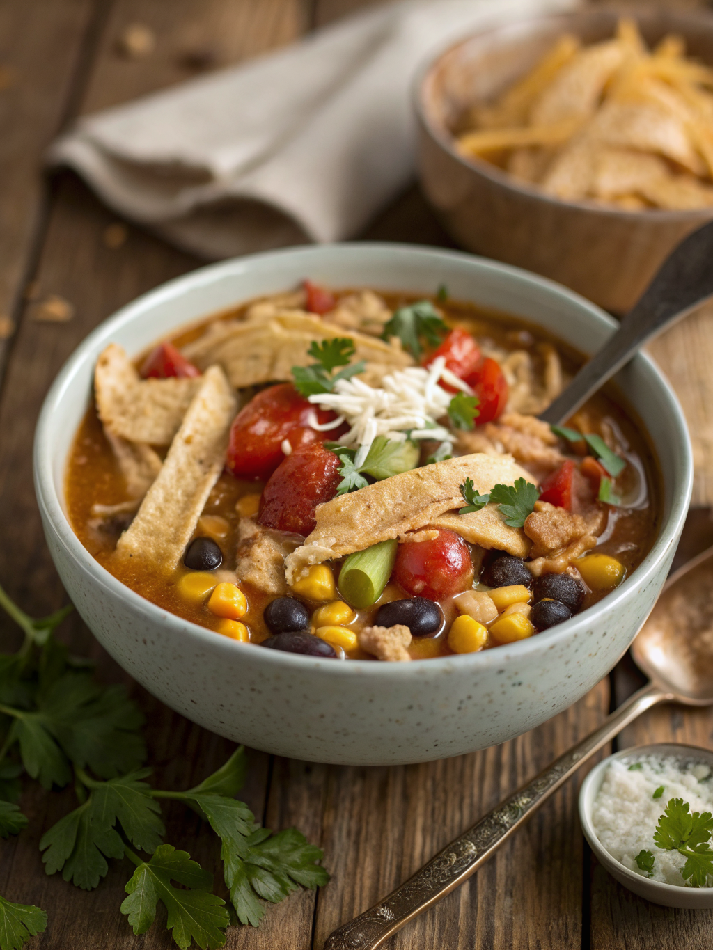 high protein chicken taco soup