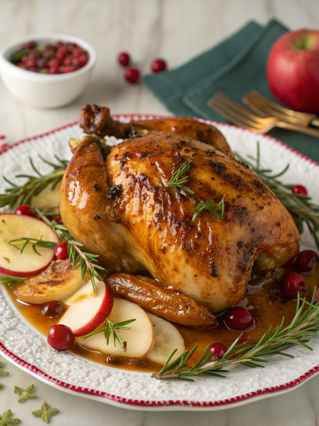 maple Dijon Christmas chicken