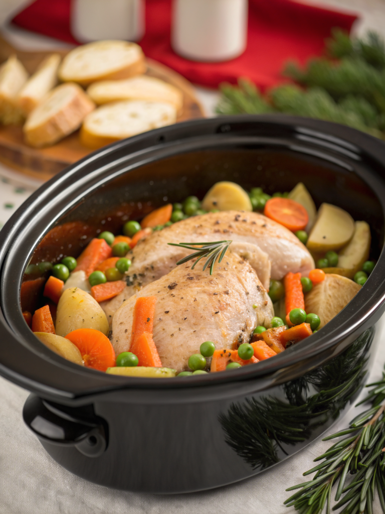 slow cooker Christmas chicken