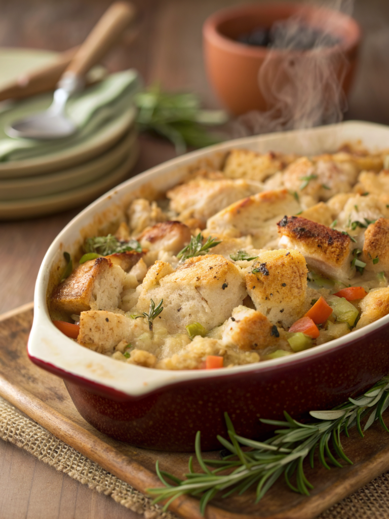 Thanksgiving chicken casserole