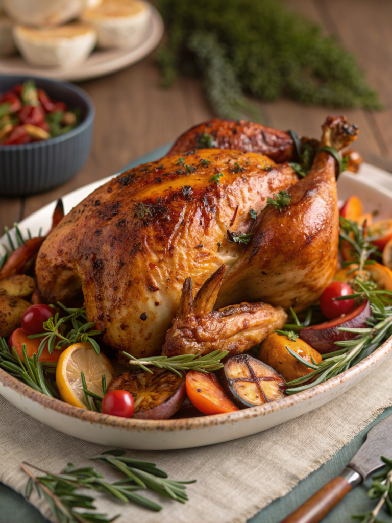 Thanksgiving roast chicken