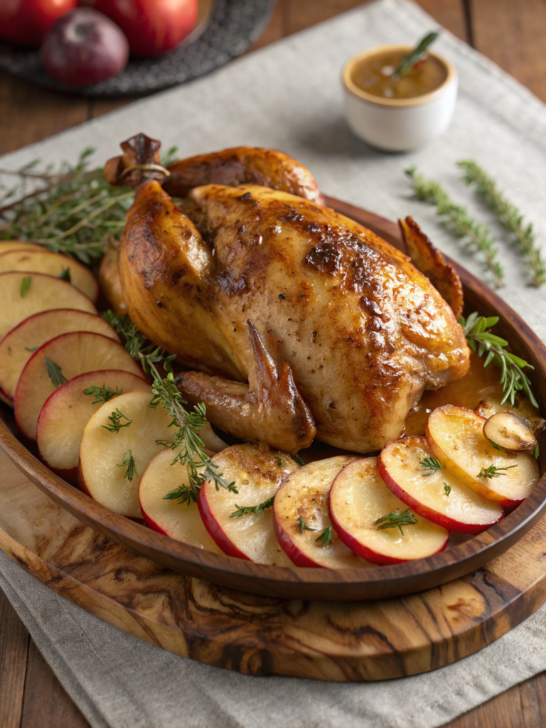 apple cider Thanksgiving chicken