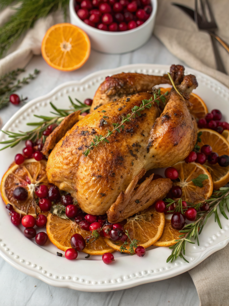 cranberry orange Thanksgiving chicken