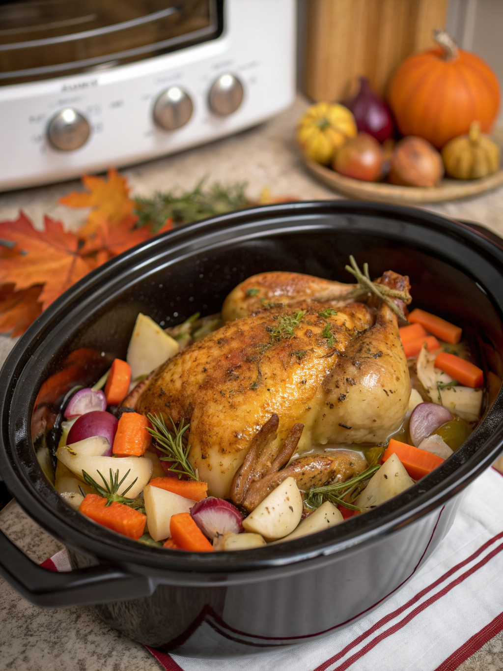 slow cooker Thanksgiving chicken